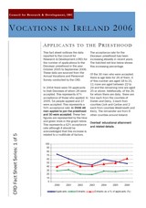 factsheet vocations in ireland 2006